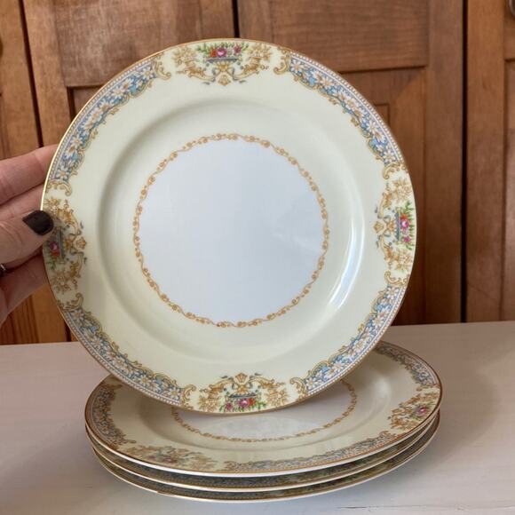 Vintage Noritake Pattern RO2 Salad/Dessert Plates, Set of 4 - Picture 1 of 12